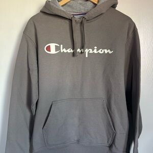 Champion Gray Crew Neck Sweater Classic Design